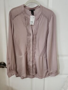Pleated Blouse  -NEW - Size 12